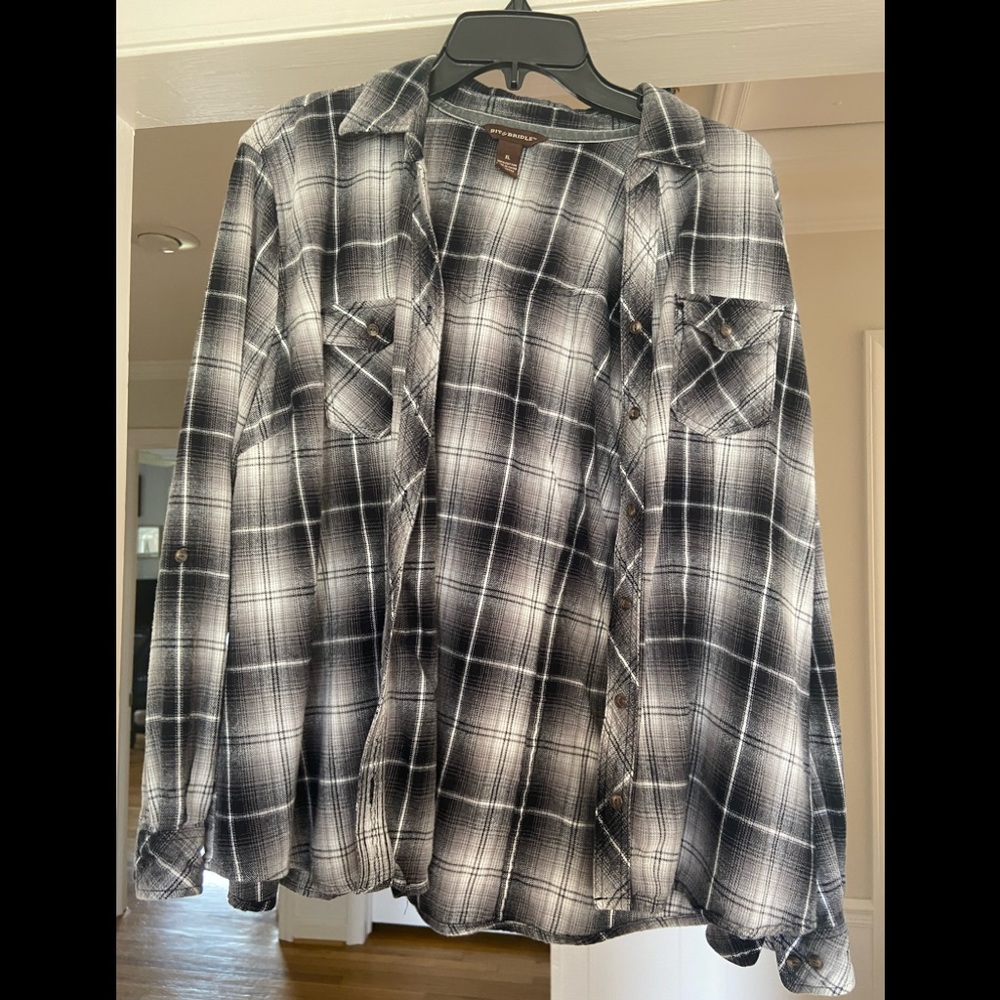Vintage Bit & Bridle Plaid Shirt XL